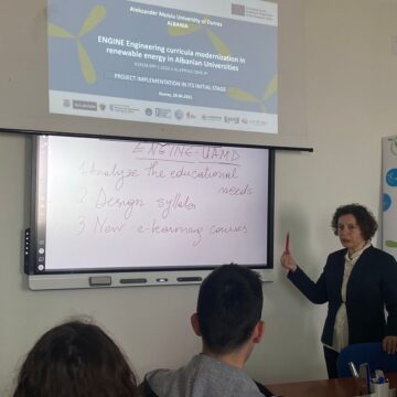 Information Session held at the Aleksander Moisiu University in Durres (UAMD)